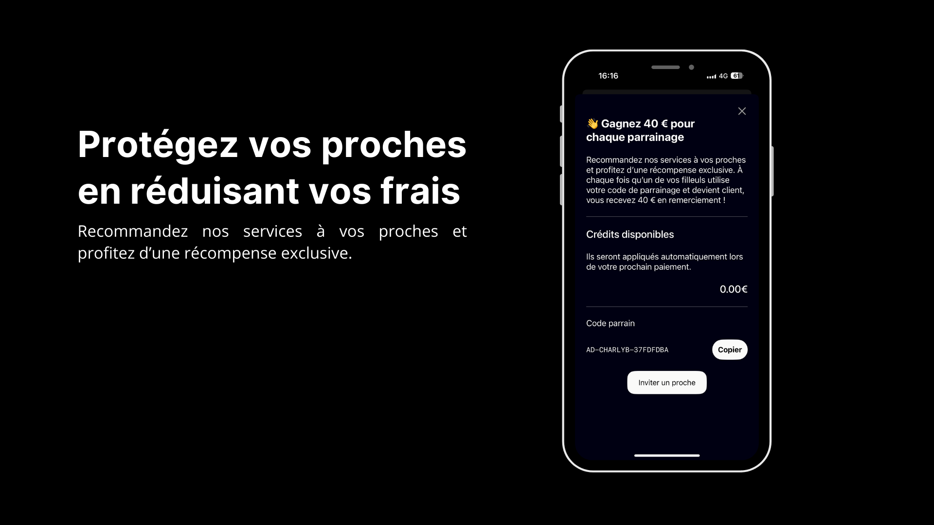 Nouveau : recevez 40€ en recommandant Qiara