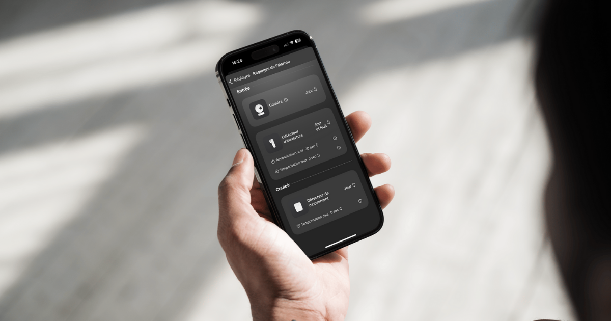 Délai de temporisation système alarme connectée